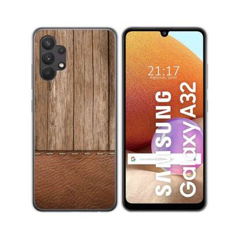 Funda Gel Tpu Samsung Galaxy A32 4g Diseño Madera 09