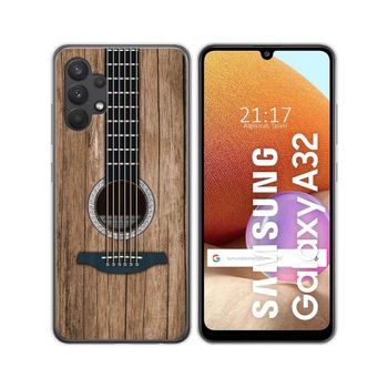 Funda Gel Tpu Samsung Galaxy A32 4g Diseño Madera 11