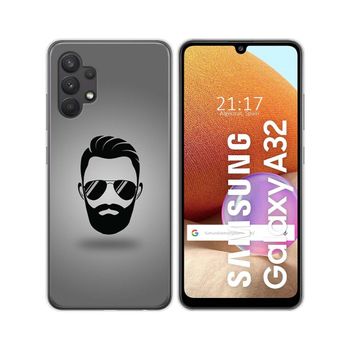 Funda Gel Tpu Samsung Galaxy A32 4g Diseño Barba