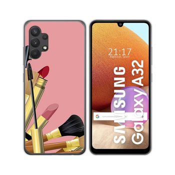 Funda Gel Tpu Samsung Galaxy A32 4g Diseño Brochas