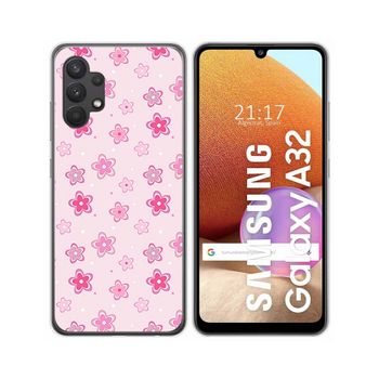 Funda Gel Tpu Samsung Galaxy A32 4g Diseño Flores