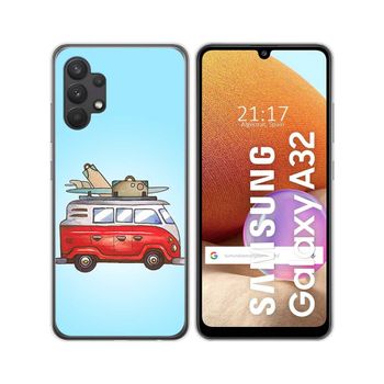 Funda Gel Tpu Samsung Galaxy A32 4g Diseño Furgoneta