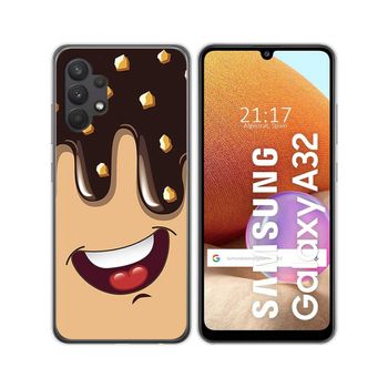 Funda Gel Tpu Samsung Galaxy A32 4g Diseño Helado Chocolate