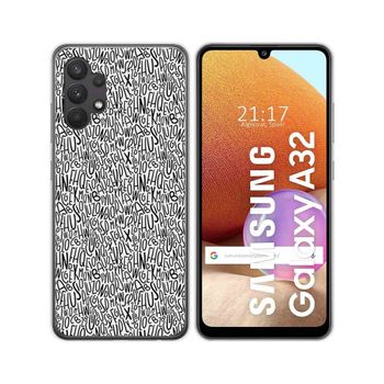 Funda Gel Tpu Samsung Galaxy A32 4g Diseño Letras