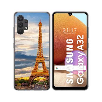 Funda Gel Tpu Samsung Galaxy A32 4g Diseño Paris