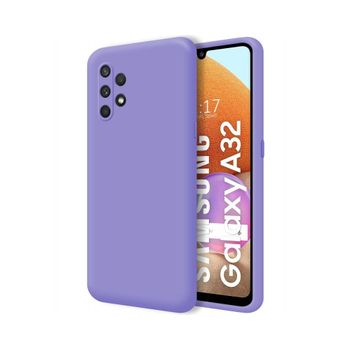 Funda Silicona Líquida Ultra Suave Samsung Galaxy A32 4g Color Morada