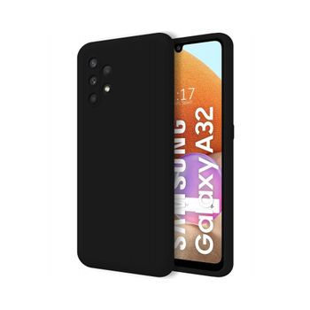 Funda Silicona Líquida Ultra Suave Samsung Galaxy A32 4g Color Negra