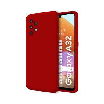 Funda Silicona Líquida Ultra Suave Samsung Galaxy A32 4g Color Roja