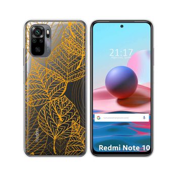 Funda Gel Transparente Xiaomi Redmi Note 10 / 10s Diseño Hojas