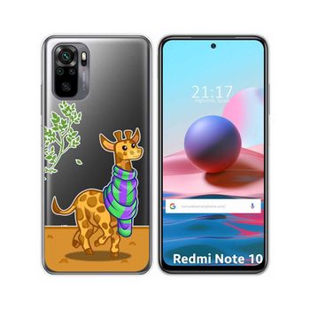 Funda Gel Transparente Xiaomi Redmi Note 10 / 10s Diseño Jirafa