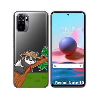 Funda Gel Transparente Xiaomi Redmi Note 10 / 10s Diseño Panda