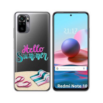 Funda Gel Transparente Xiaomi Redmi Note 10 / 10s Diseño Summer