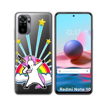 Funda Gel Transparente Xiaomi Redmi Note 10 / 10s Diseño Unicornio