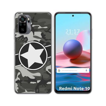 Funda Gel Tpu Xiaomi Redmi Note 10 / 10s Diseño Camuflaje 02