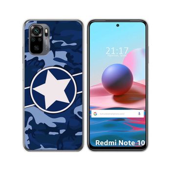 Funda Gel Tpu Xiaomi Redmi Note 10 / 10s Diseño Camuflaje 03