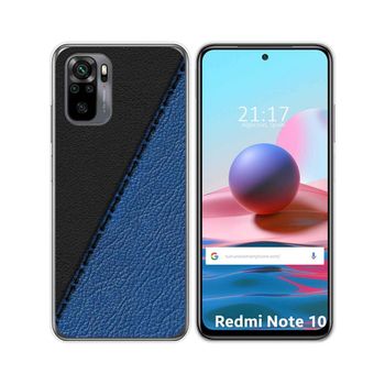 Funda Gel Tpu Xiaomi Redmi Note 10 / 10s Diseño Cuero 02