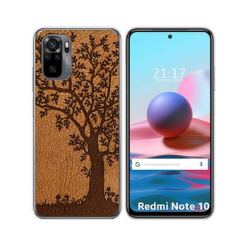 Funda Gel Tpu Xiaomi Redmi Note 10 / 10s Diseño Cuero 03