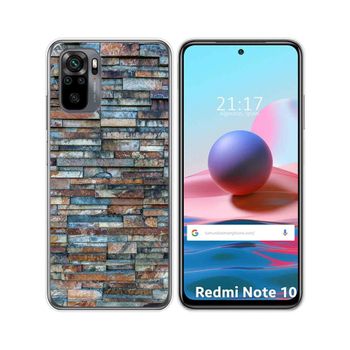 Funda Gel Tpu Xiaomi Redmi Note 10 / 10s Diseño Ladrillo 05