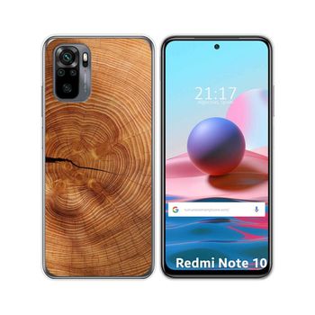 Funda Gel Tpu Xiaomi Redmi Note 10 / 10s Diseño Madera 04