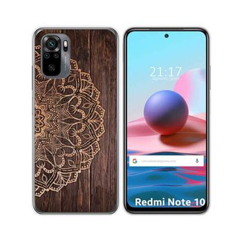 Funda Gel Tpu Xiaomi Redmi Note 10 / 10s Diseño Madera 06