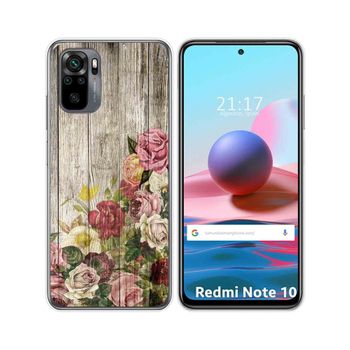 Funda Gel Tpu Xiaomi Redmi Note 10 / 10s Diseño Madera 08