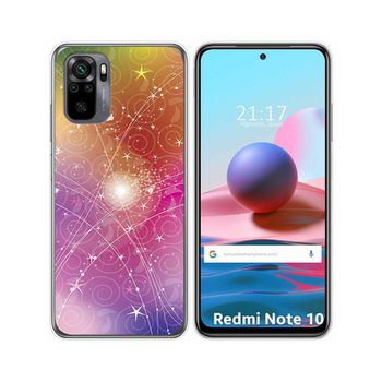 Funda Gel Tpu Xiaomi Redmi Note 10 / 10s Diseño Abstracto