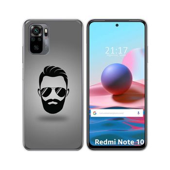 Funda Gel Tpu Xiaomi Redmi Note 10 / 10s Diseño Barba