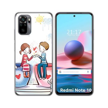 Funda Gel Tpu Xiaomi Redmi Note 10 / 10s Diseño Café