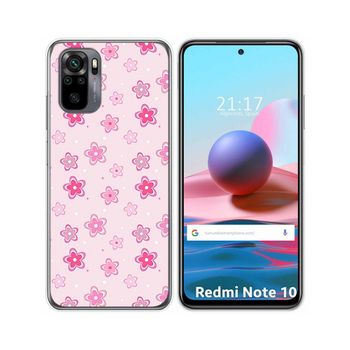 Funda Gel Tpu Xiaomi Redmi Note 10 / 10s Diseño Flores