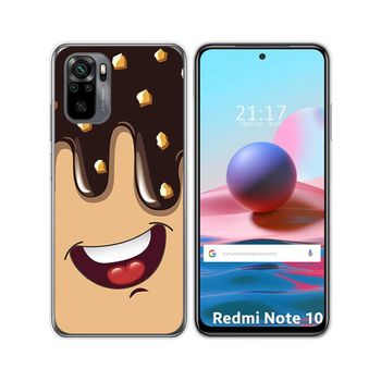 Funda Gel Tpu Xiaomi Redmi Note 10 / 10s Diseño Helado Chocolate