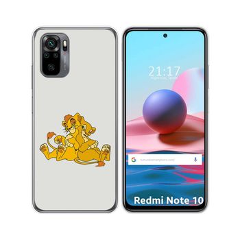 Funda Gel Tpu Xiaomi Redmi Note 10 / 10s Diseño Leones