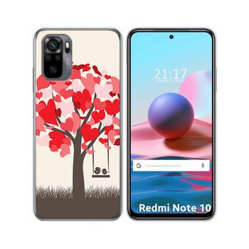 Funda Gel Tpu Xiaomi Redmi Note 10 / 10s Diseño Pajaritos