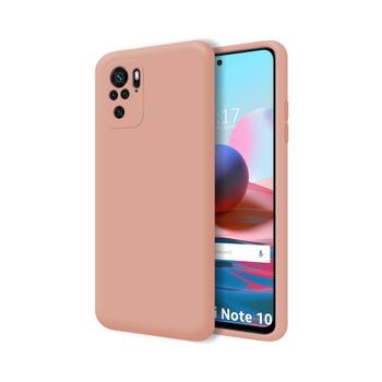 Funda Silicona Líquida Ultra Suave Xiaomi Redmi Note 10 / 10s Color Rosa