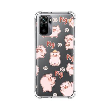Funda Silicona Antigolpes Xiaomi Redmi Note 10 / 10s Diseño Cerdos