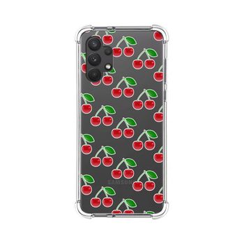 Funda Silicona Antigolpes Samsung Galaxy A32 4g Diseño Cerezas