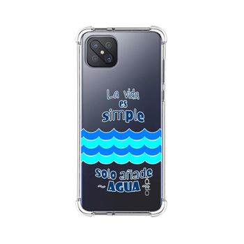 Funda Silicona Antigolpes Oppo Reno 4z 5g Diseño Agua