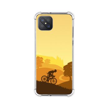 Funda Silicona Antigolpes Oppo Reno 4z 5g Diseño Ciclista