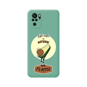 Funda Silicona Líquida Verde Xiaomi Redmi Note 10 / 10s Diseño Culo Natural