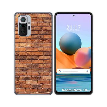 Funda Gel Tpu Xiaomi Redmi Note 10 Pro Diseño Ladrillo 04