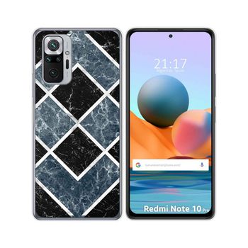 Funda Gel Tpu Xiaomi Redmi Note 10 Pro Diseño Mármol 06