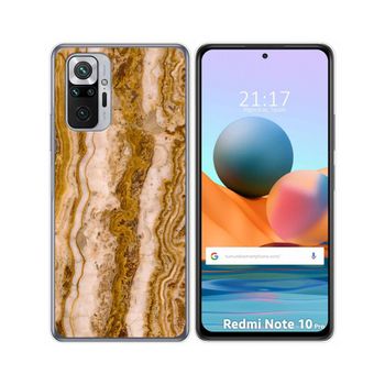 Funda Gel Tpu Xiaomi Redmi Note 10 Pro Diseño Mármol 10