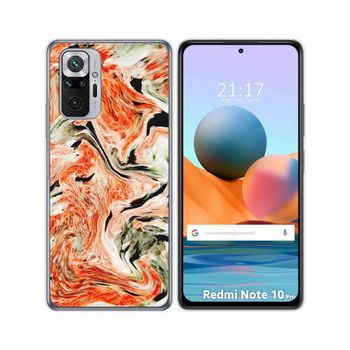 Funda Gel Tpu Xiaomi Redmi Note 10 Pro Diseño Mármol 12