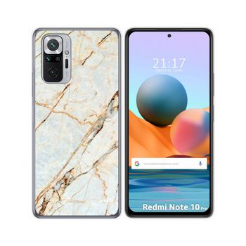 Funda Gel Tpu Xiaomi Redmi Note 10 Pro Diseño Mármol 13