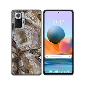 Funda Gel Tpu Xiaomi Redmi Note 10 Pro Diseño Mármol 14