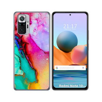 Funda Gel Tpu Xiaomi Redmi Note 10 Pro Diseño Mármol 15