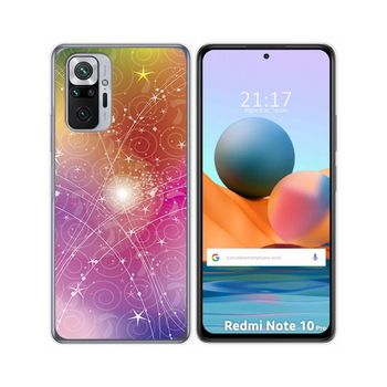 Funda Gel Tpu Xiaomi Redmi Note 10 Pro Diseño Abstracto