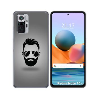 Funda Gel Tpu Xiaomi Redmi Note 10 Pro Diseño Barba