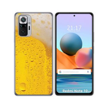 Funda Gel Tpu Xiaomi Redmi Note 10 Pro Diseño Cerveza