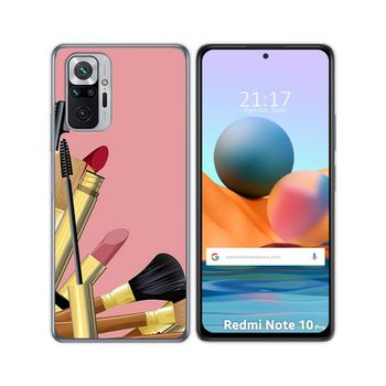 Funda Gel Tpu Xiaomi Redmi Note 10 Pro Diseño Brochas