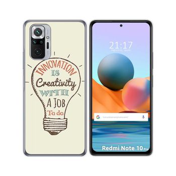 Funda Gel Tpu Xiaomi Redmi Note 10 Pro Diseño Creativity